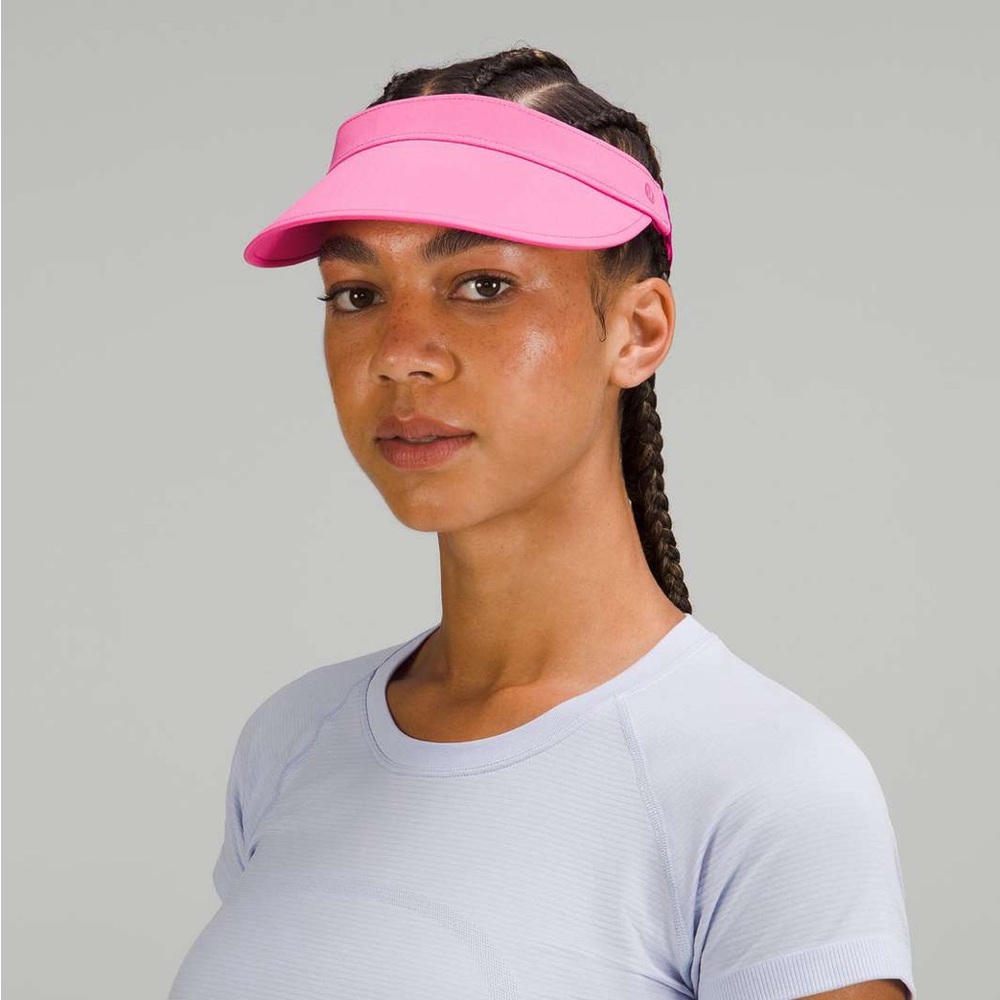 NEVER WORN TAGS ON! Lululemon Sonic Pink Visor NOT SOLD IN STORES!